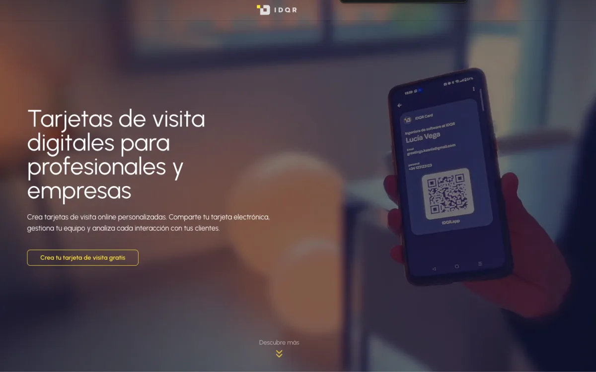 IDQR website screenshot